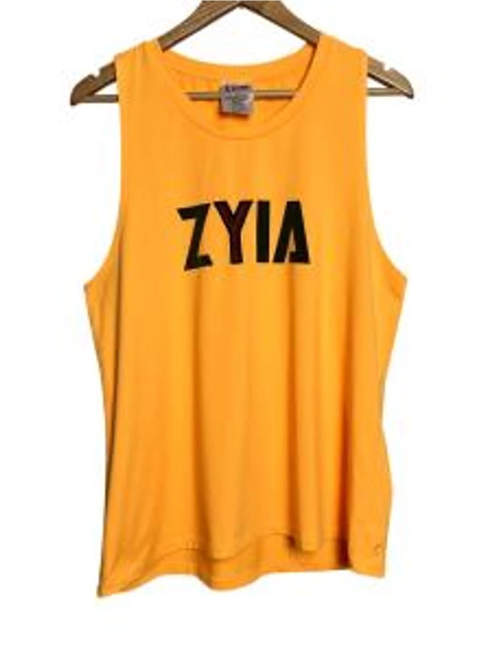 ZYIA Bright Orange Muscle Tank with Black Logo